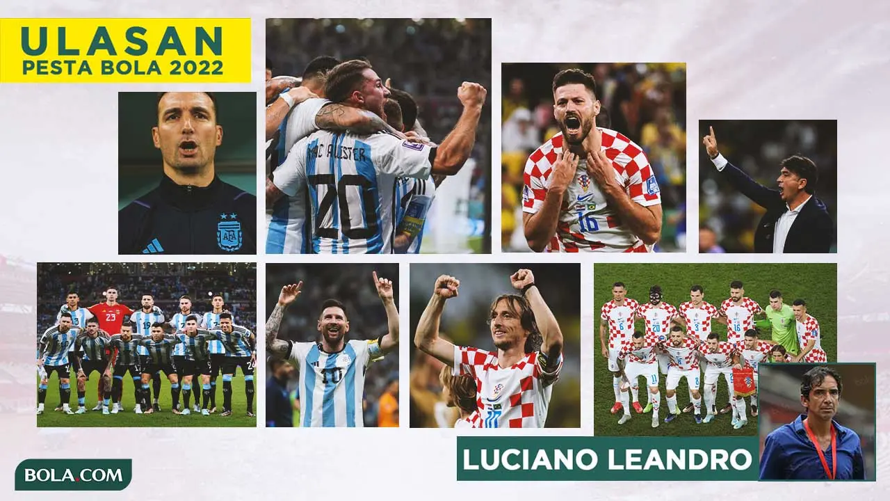 Ulasan Luciano Leandro - Kolase Argentina dan Kroasia di Piala Dunia 2022
