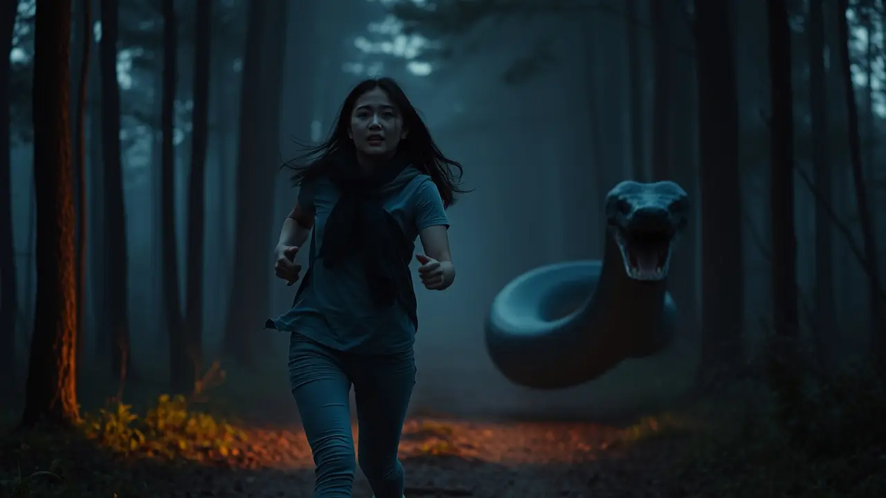mimpi dikejar ular hitam besar