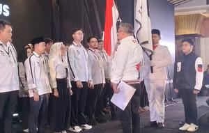 Ketua Dewan Pimpinan Wilayah (DPW) PSI DKI Jakarta, Elva Farhi Qolbina dalam Rapat Koordinasi Wilayah (Rakorwil) pada Minggu 15 Desember 2025. (Foto: Istimewa).