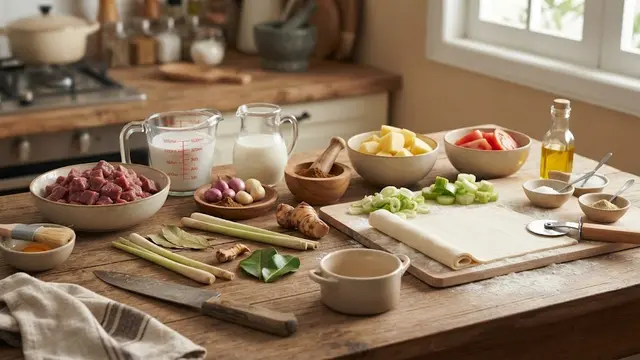 Resep Soto Betawi Pot Pie, Perpaduan Kuah Gurih dan Pastry Renyah