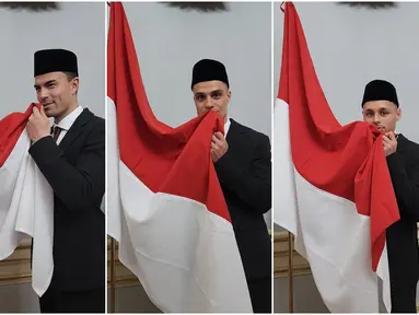 Dalam prosesi resmi tersebut, Emil, Joey, dan Dean tampil serasi dengan setelan jas hitam dan peci senada. Mereka membaca ikrar sebagai WNI dengan penuh khidmat sebelum menandatangani dokumen kewarganegaraan. Lagu kebangsaan Indonesia Raya juga mereka nyanyikan dengan semangat, menandai awal perjalanan baru bersama Timnas Indonesia.  (Liputan6.com/IG/@pssi)