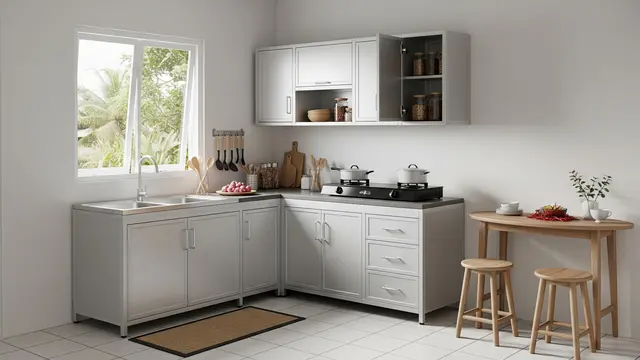 Lemari Dapur Aluminium Modular