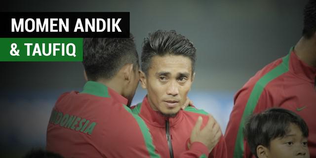 VIDEO: Andik Vermansah Besarkan Hati Taufiq Sebelum Timnas Bertanding
