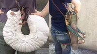 Desainer asal Jepang ini buat bentuk tas tak biasa yaitu dengan bentuk hewan hama atau bugs. (Sumber: Boredpanda)