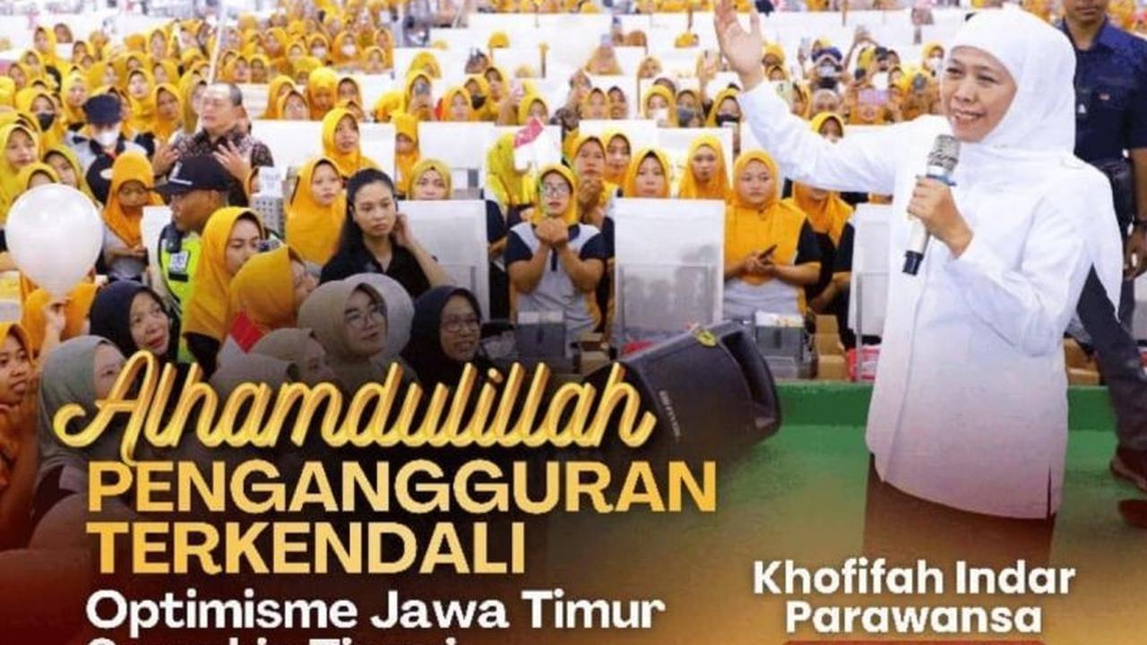 Kabar Baik! Tingkat Pengangguran Jatim Turun Drastis di Bawah Rata-rata Nasional
