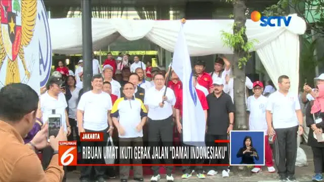 Acara dibuka langsung oleh Menteri Agama Lukman Hakim Saifuddin di depan Gedung Kementerian Agama.