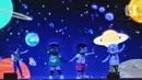 Pertunjukan musikal interaktif ini diadaptasi dari serial animasi anak terpopuler di dunia. (Liputan6.com/Angga Yuniar)
