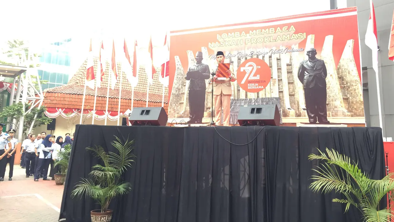 Kemenkumham menggelar lomba pembacaan teks proklamasi menyambut HUT RI