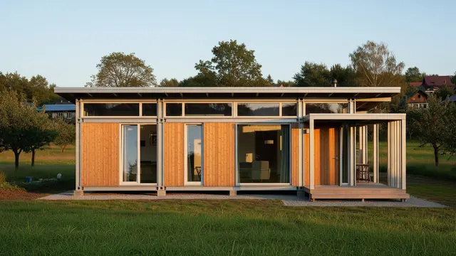 Rumah Modular Tumbuh dengan Rangka Baja Ringan dan Finishing Kayu