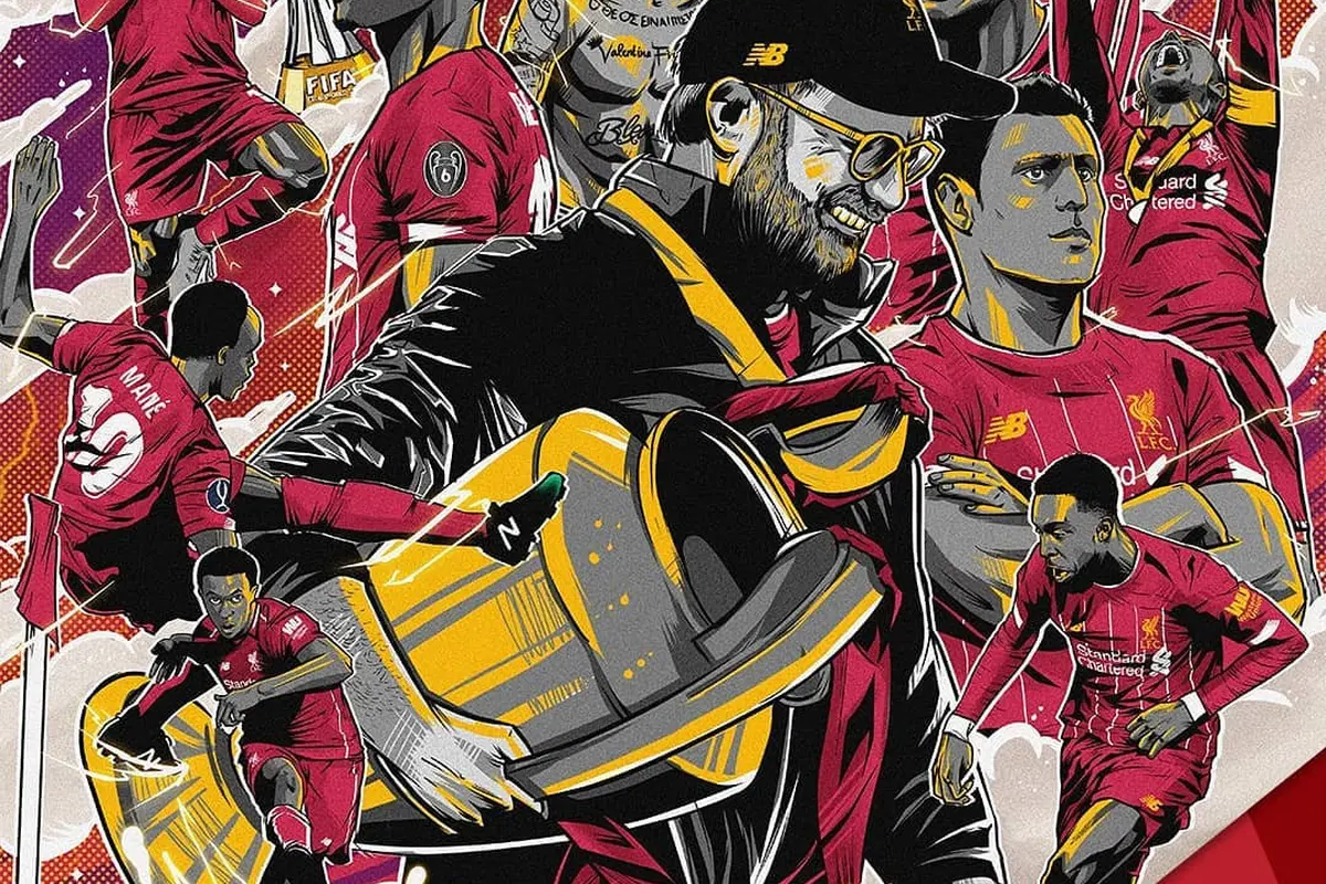 Illustrasi Yulius Wisnu untuk Liverpool