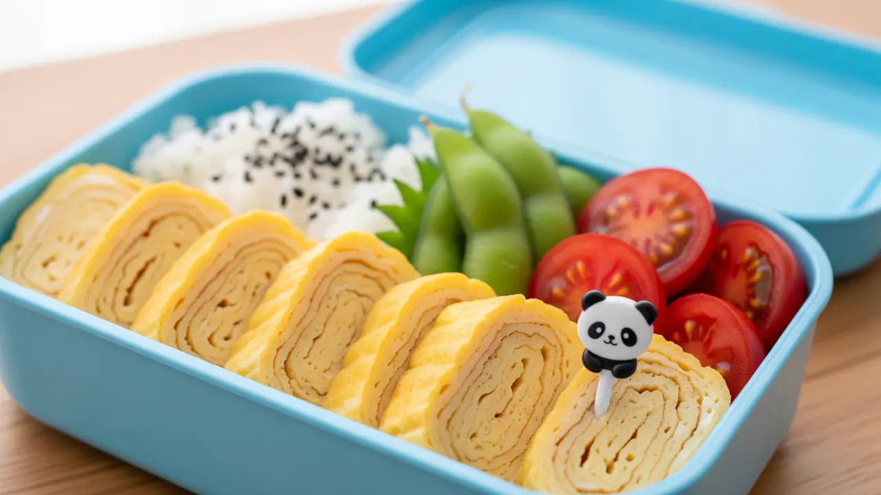 Tamagoyaki untuk Bekal Anak Sekolah (AI Generated)