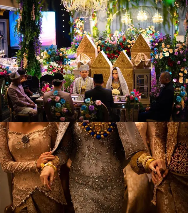 7 Momen pernikahan Ochi Rosdiana dan Luthfi Arif, mewah dengan nuansa adat Minang
