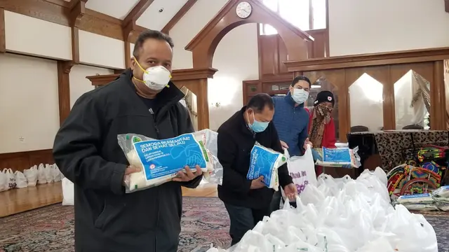Bantuan dari KBRI DC untuk WNI terdampak lockdown virus corona di AS (Sumber: KBRI DC)
