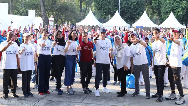 Senam Sehat Bahagia, sebuah kolaborasi antara Ikatan Abang None Jakarta (Abnon Pusat) dengan Masyarakat Peduli Lansia. (IST)
