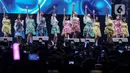 Penampilan member JKT48 di acara KapanLagi Buka Bareng BRI Festival 2024 di Plaza Timur Senayan, Jakarta, Sabtu (23/3/2024). (Liputan6.com/Herman Zakharia)