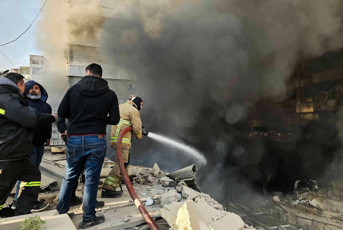 FOTO: Serangan Udara Israel Kembali Guncang Beirut Selatan