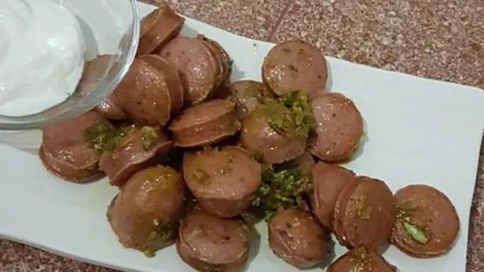 Sosis goreng cabe ijo./Copyright cookpad.com/Elisa Novrina