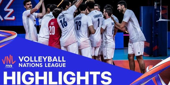 VIDEO: Tim Putra Prancis Raih Kemenangan Tipis atas Polandia di Pekan 5 Volleyball Nations League
