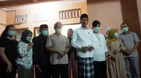 Presiden Jokowi, di rumah duka, Sumber, Surakarta, Rabu (25/3/2020) malam. (Liputan6.com/Fajar Abrori)