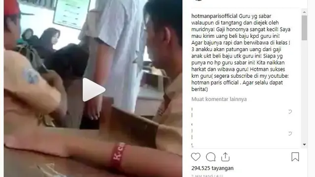 Hotman Paris akan bantu guru
