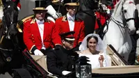 Pernikahan Meghan Markle - Pangeran Harry. (ADRIAN DENNIS / AFP)