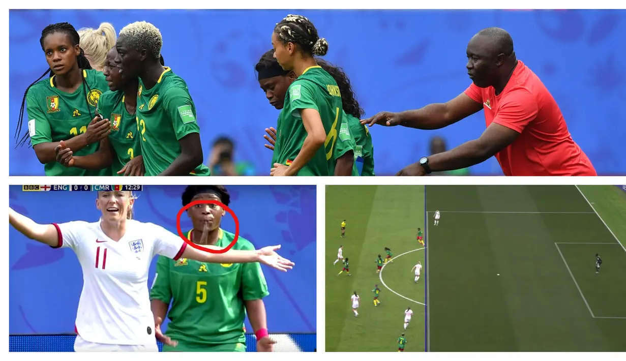 Penerapan VAR (Video Assistant Referee) , mogok main dan insiden meludah mewarnai laga Inggris vs Kamerun pada babak 16 besar Piala Dunia Wanita 2019. Berikut galeri foto mengenai 3 hal yang membuat laga Inggris vs Kamerun jadi perbincangan media internasional.