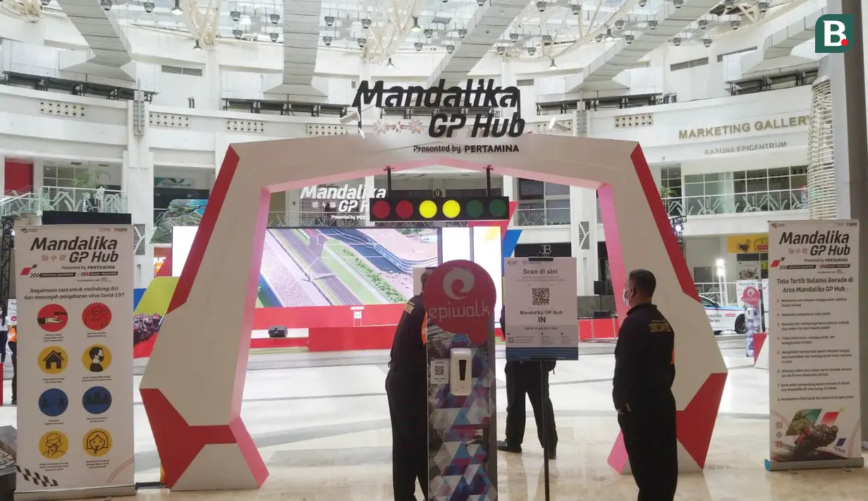 Puncak acara di Mandalika GP Hub nanti adalah saat dilangsungkannya acara nobar Indonesia Mandalika MptoGP Series pada 20 Maret mendatang. (Bola.com/Darojatun)