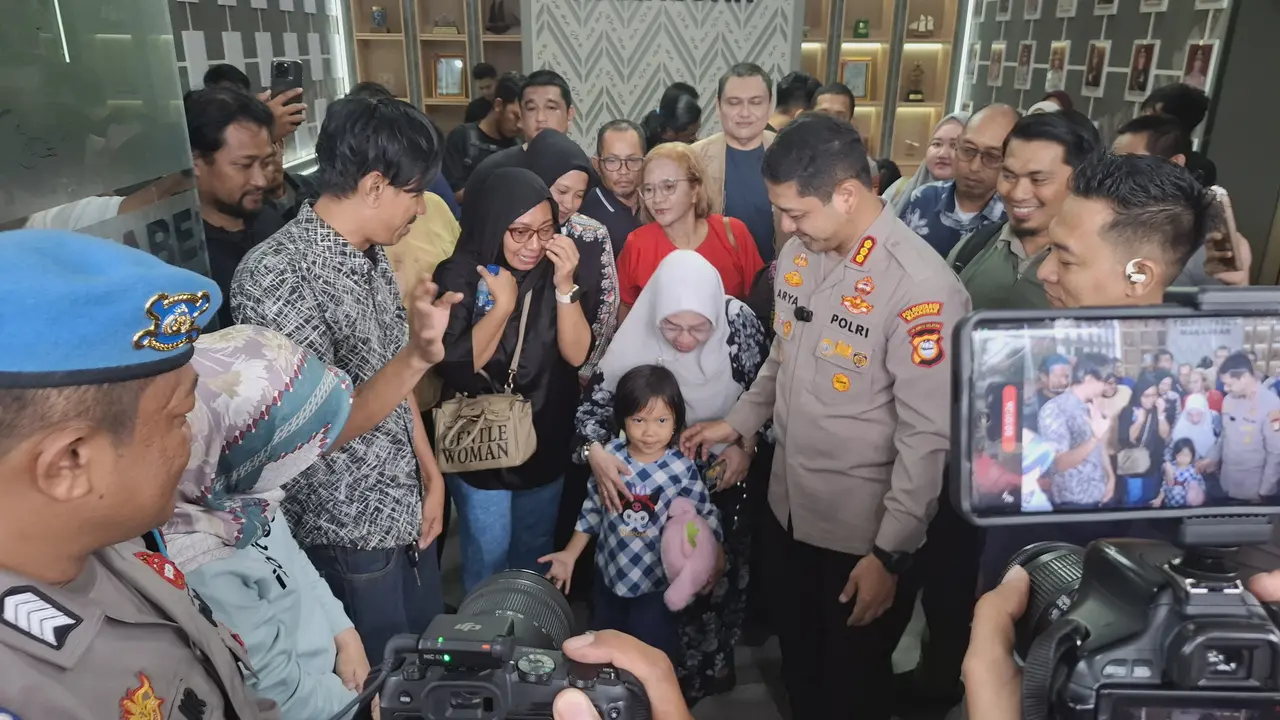 Bilqis balita asal Makassar ditemukan di Jambi (Liputan6.com/Fauzan)