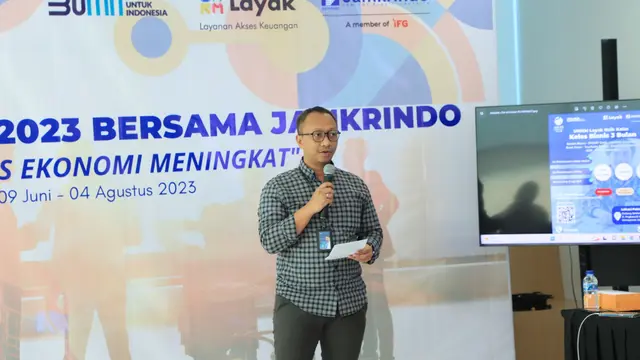 PT Jaminan Kredit Indonesia (Jamkrindo) menggelar Kelas Bisnis UMKM 2023 yang bertujuan untuk meningkatkan kompetensi dan pengetahuan pelaku UMKM