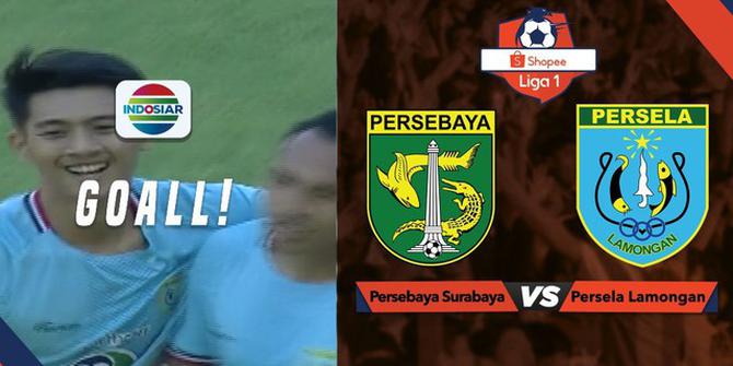 VIDEO: Gol Sudut Sempit Lucky Wahyu ke Gawang Persebaya Surabaya