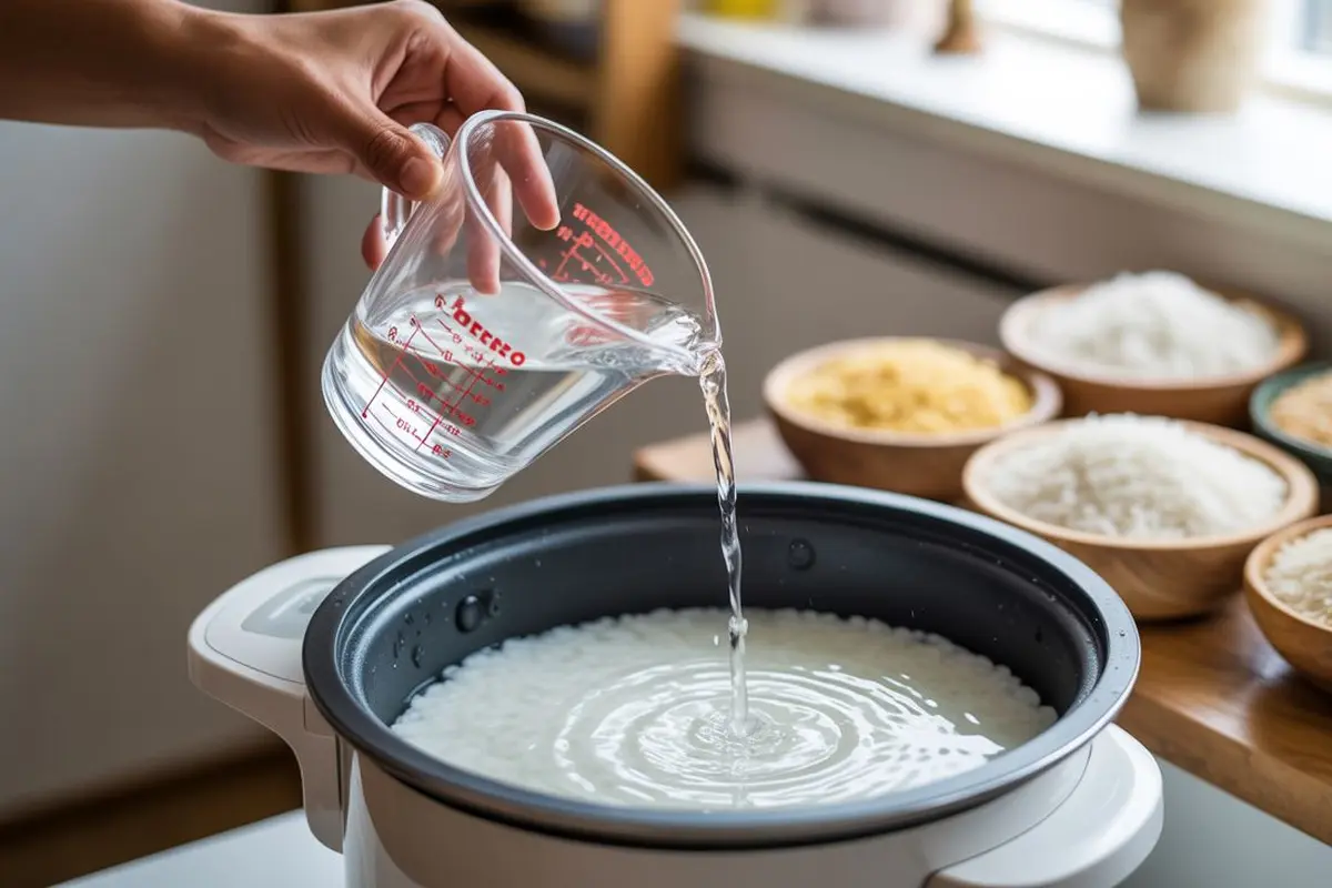 ukuran air memasak nasi