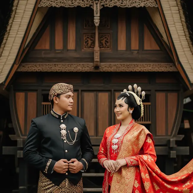 Prompt Gemini AI Edit Foto Prewed Pakai Baju Adat
