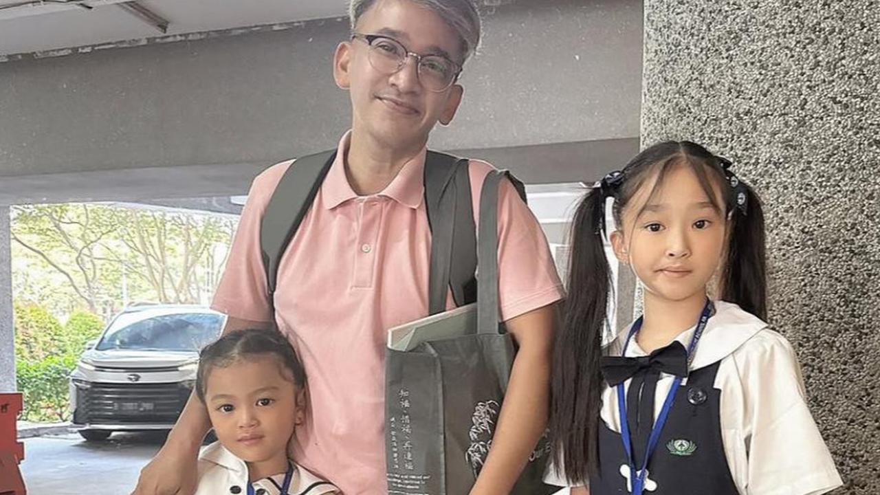 5 Potret Ruben Onsu Antar Thalia dan Thania Sang Putri ke Sekolah, Penuh Keceriaan dan Momen Haru
