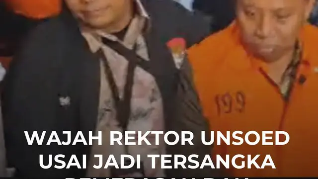 Wajah Rektor Unsoed Usai Jadi Tersangka Pemerasan dan Gratifikasi Penerimaan Mahasiswa Baru
