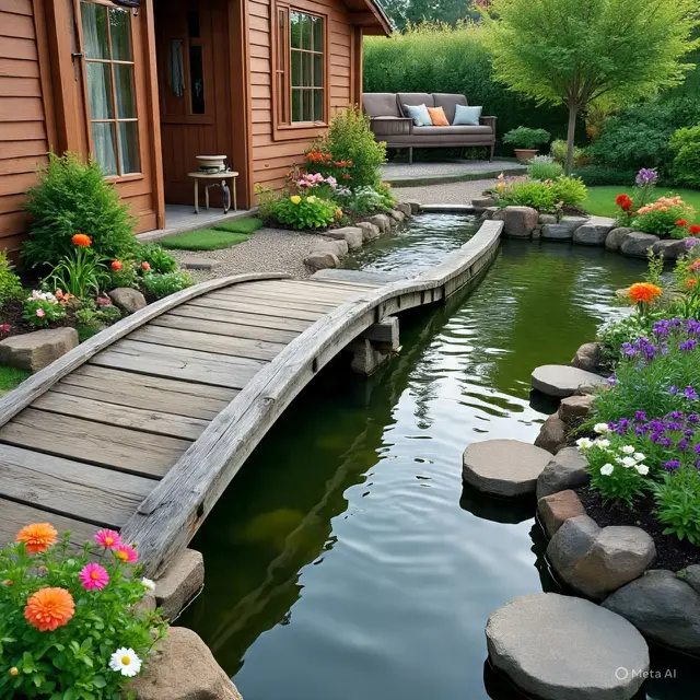 Kolam Ikan Belakang Rumah Sederhana