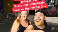 Turis Denmark Pamer Alat Kelamin di Atas Motor Ditangkap Imigrasi Bali (Tangkapan Layar Instagram/niluhdjelantik)