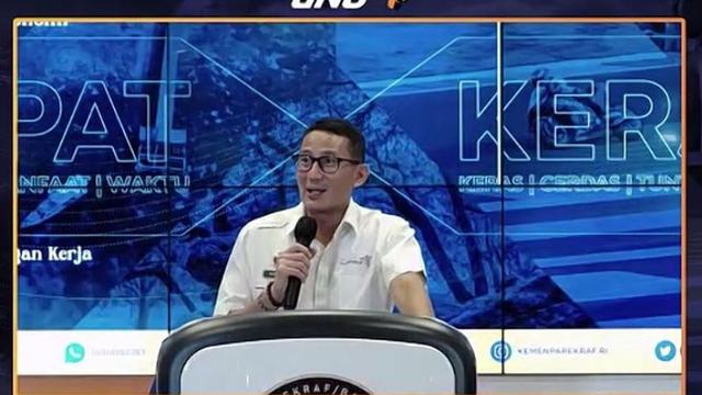Menparekraf Sandiaga Uno di The Weekly Brief with Sandi Uno, Senin, 9 Oktober 2023