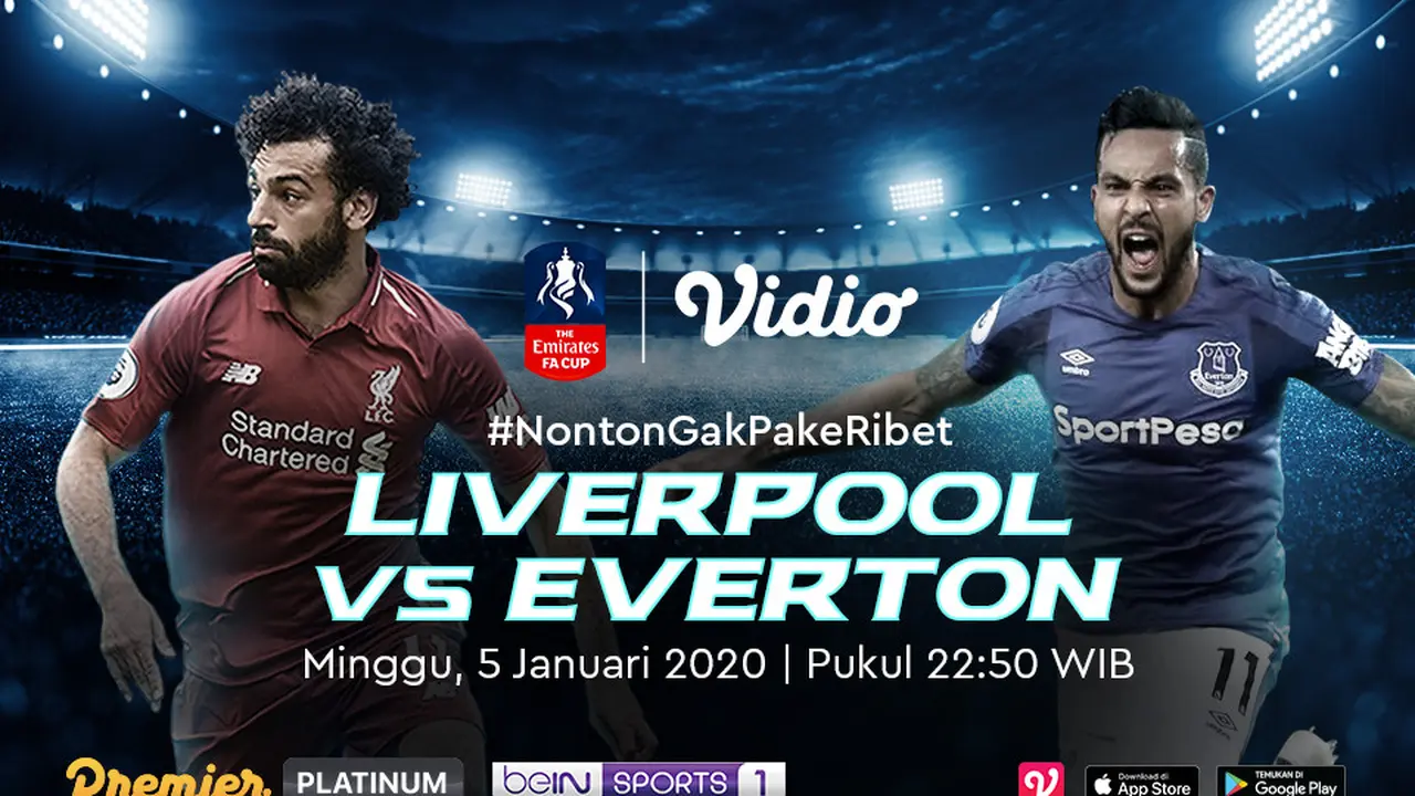 Saksikan Live Streaming Derby Merseyside Antara Liverpool VS Everton. sumberfoto: Vidio