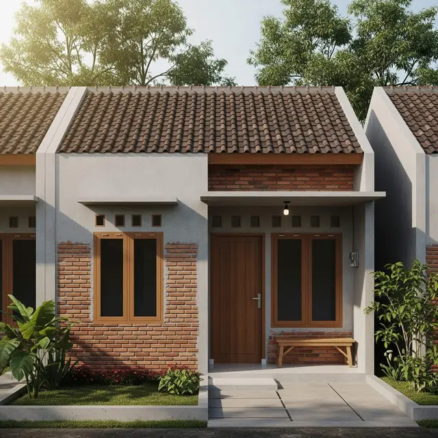 Desain Rumah Mungil Budget Rp 150 Juta di Cluster