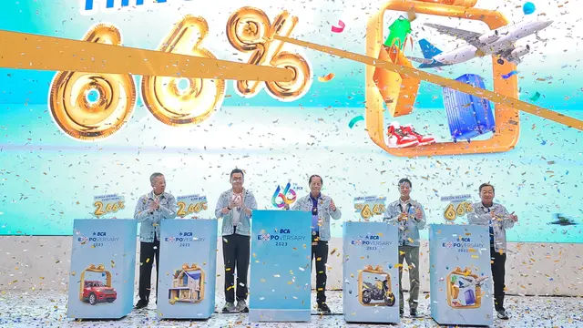Dalam rangkaian HUT BCA ke-66, Bank Central Asia (BCA) menghadirkan BCA Expoversary 2023 yang digelar di ICE BSD, Kabupaten Tangerang, 23 hingga 26 Februari 2023.