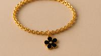 Inspirasi Model Gelang Emas Bunga Hitam (created by AI)