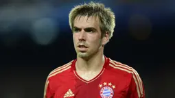 2. Philipp Lahm - Pemain yang berposisi bek kiri ini sudah mengoleksi banyak gelar mulai dari Bundesliga, Liga Champions hingga Piala Dunia. Tapi siapa sangka, pria berpaspor Jerman itu pernah menjadi anak gawang di akademi Bayern Munchen. (AFP/Javier Soriano)