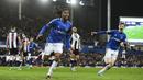 Everton berhasil memetik kemenangan penting saat menjamu Newcastle pada laga lanjutan Liga Inggris 2021/22 di Stadion Goodison Park. Pasalnya, The Toffes akhirnya mampu mengakhiri tren negatif empat kekalahan beruntun yang membuat mereka berada di tepi jurang degradasi. (PA via AP/Richard Seller)