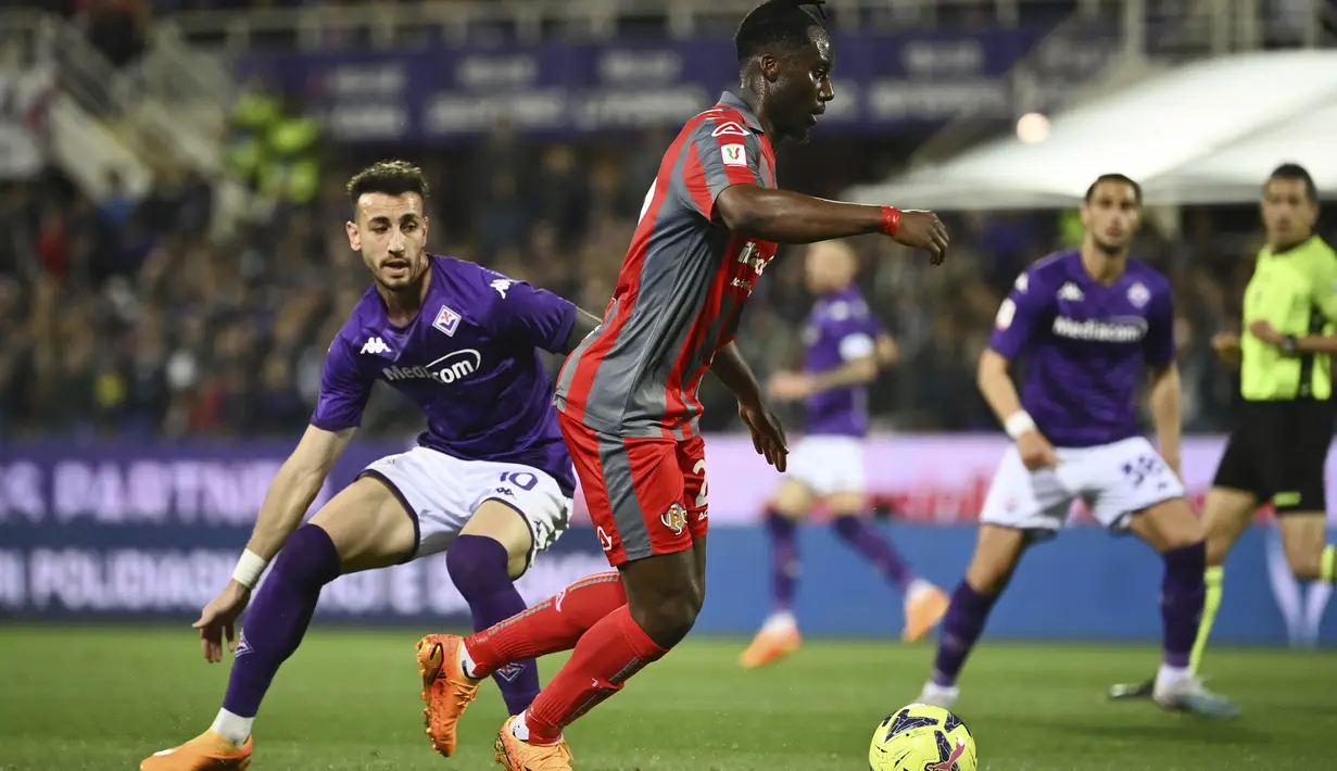 <p>Ini merupakan final ke-11 Fiorentina di Coppa Italia. Terakhir melangkah ke laga puncak pada 2014 dan sejauh ini sudah enam kali menjadi juara. (Massimo Paolone/LaPresse via AP)</p>