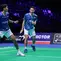 Ganda putra Indonesia Fajar Alfian/Muhammad Shohibul Fikri lolos ke final Denmark Open 2025 usai menggebuk pasangan China Liang Wei Keng/Wang Chang pada laga semifinal di Jyske Bank Arena, Sabtu (18/10).&nbsp;(foto: PBSI)