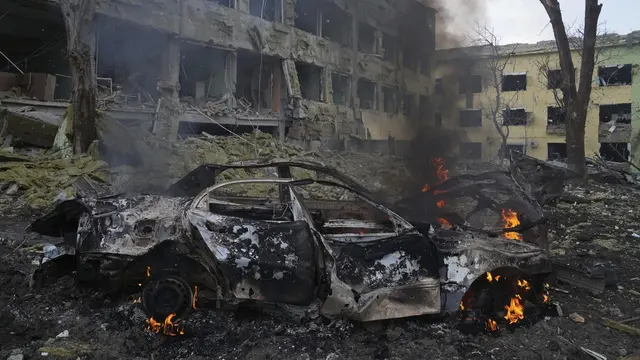 Serangan Udara Rusia Hancurkan Rumah Sakit Bersalin di Ukraina