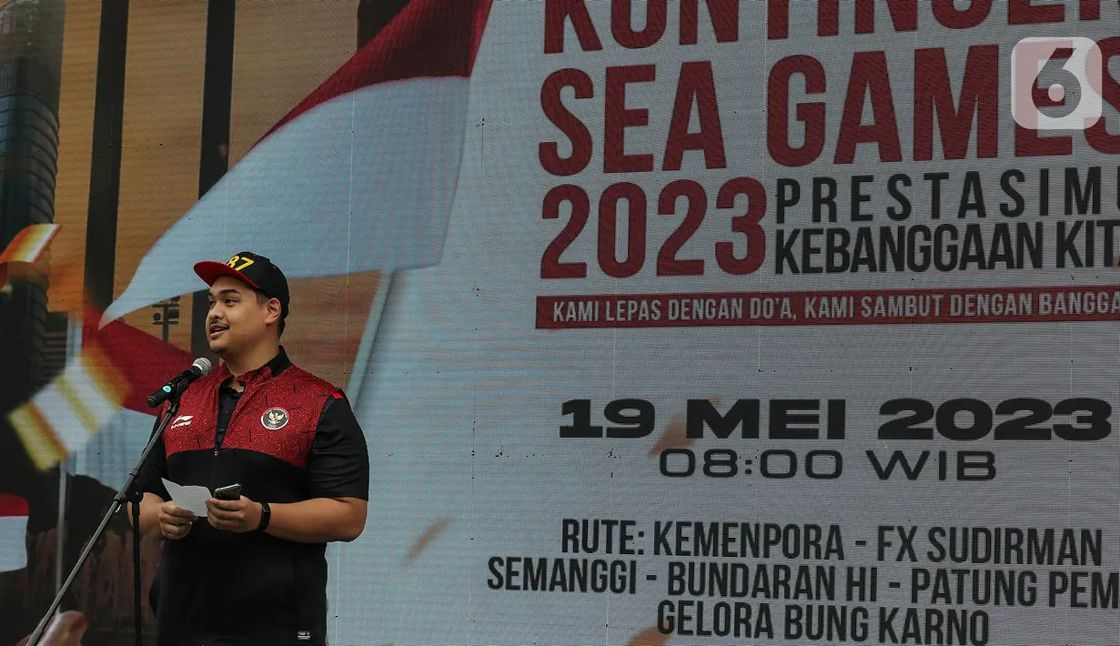 Nantinya, arak-arakan berakhir di kawasan Gelora Bung Karno (GBK). (Liputan6.com/Johan Tallo)