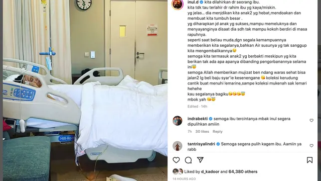 Unggahan Inul Daratista. (Foto: Instragram @inul.d)