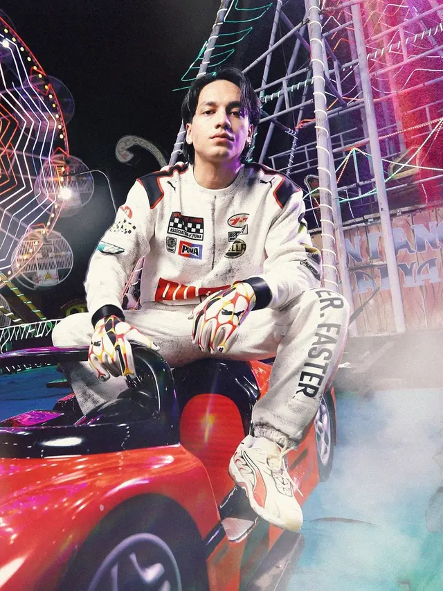 6 Gaya Rebel Jefri Nichol Saat Photoshoot Pasar Malam BKT Duren Sawit, Tampil Memikat dengan Koleksi Terbaru A$AP ROCKY X PUMA