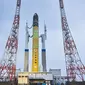 Roket H3 baru Jepang di landasan peluncuran di Tanegashima Space Center. (Foto: JAXA)